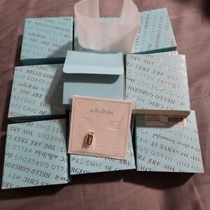 Stella & dot charm recognition gold rebel